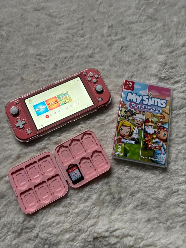 Nintendo Switch Lite Coral, Spelcomputers en Games, Spelcomputers | Nintendo Switch Lite, Ophalen of Verzenden, Zo goed als nieuw