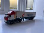 Tekno Scania 143 Heitrans Heiploeg, Hobby en Vrije tijd, Modelauto's | 1:50, Ophalen of Verzenden, Zo goed als nieuw, Bus of Vrachtwagen
