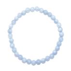 Armband ronde kralen Aquamarijn  kralen 6mm, Ophalen of Verzenden, Mineraal