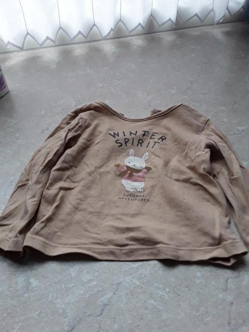 Erg mooi lief shirt maat 74 Merk H & M, Kinderen en Baby's, Babykleding | Maat 74, Zo goed als nieuw, Jongetje, Shirtje of Longsleeve