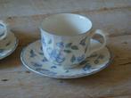 Servies Engels, Barratts, Bristol Blue, blauwe bloem, gaaf, Antiek en Kunst, Ophalen of Verzenden