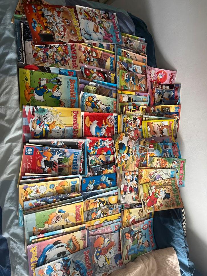 Grote Collectie Oude Donald Duck Strips, Boeken, Stripboeken, Gelezen, Meerdere stripboeken, Ophalen