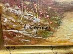 Cafieri Schilderij - Landschap met lijst, Antiek en Kunst, Ophalen of Verzenden