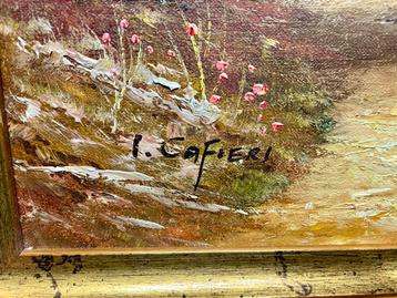 Cafieri Schilderij - Landschap met lijst beschikbaar voor biedingen