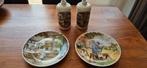 2 zeer fraaie Royal Schwabap sierborden, hand decorated 1984, Antiek en Kunst, Antiek | Wandborden en Tegels, Ophalen of Verzenden