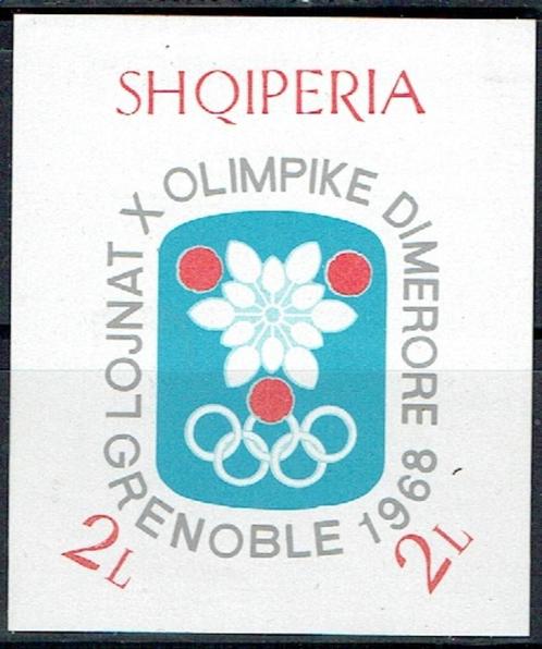 Albanië 1968 Olympische spelen Blok, Postzegels en Munten, Postzegels | Europa | Overig, Postfris, Overige landen, Ophalen of Verzenden