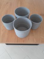 Bloempotten 4 stuks binnen buiten nieuw, Rond, Binnen, Ophalen of Verzenden, Aardewerk