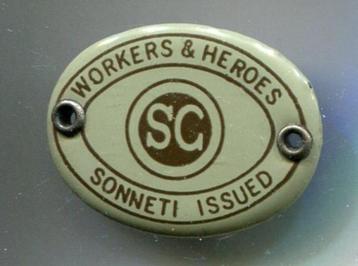 SG workers & heroes Sonneti issued PIN ( BLAD3_338 ) beschikbaar voor biedingen