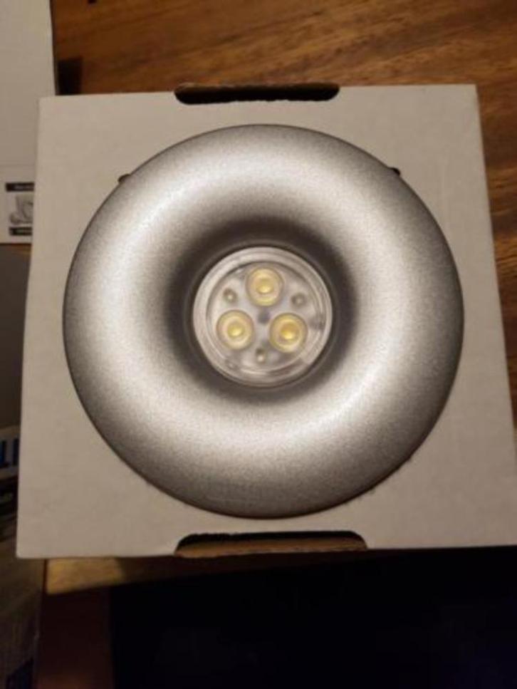Philips LED spots; Ø110mm, aluminium grijs, Huis en Inrichting, Lampen | Spots, Nieuw, Led, Ophalen of Verzenden