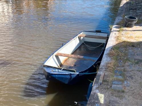 4 meter lange metalen sloep, Watersport en Boten, Platbodems, Zo goed als nieuw, Tot 6 meter, Staal, Benzine, Ophalen