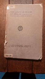 Een lente in Italië en Hellas- Van Gils, leraar te Rolduc -, Boeken, Ophalen of Verzenden, Gelezen, Europa