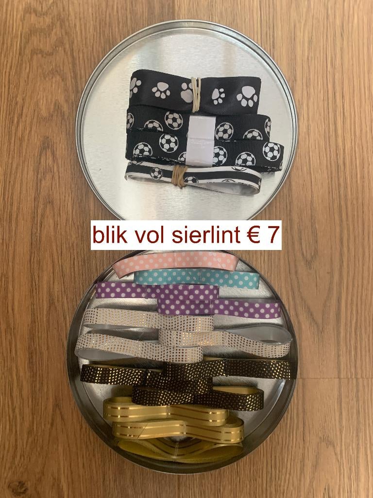 Blik vol sierlint DIY, Ophalen of Verzenden, Nieuw, Knutselwerk