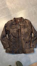 Vintage Gipsy leren jas label xxl bruin, Kleding | Heren, Grote Maten, Ophalen of Verzenden, Zo goed als nieuw, Bruin, Jas of Mantel