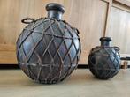 2 Oude bolle waterkruiken 46 + 30 cm hoog, Ophalen of Verzenden