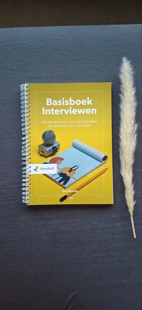 Basisboek Interviewen - Ben Baarda, Boeken, Advies, Hulp en Training, Zo goed als nieuw, Ophalen of Verzenden