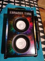 Karaoke luidspreker met microfoon, Ophalen of Verzenden, Gebruikt, Complete set