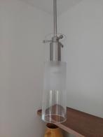 3 Hanglampjes, glas, doorzichtig en melkglas., Ophalen, Gebruikt, Glas, Minder dan 50 cm