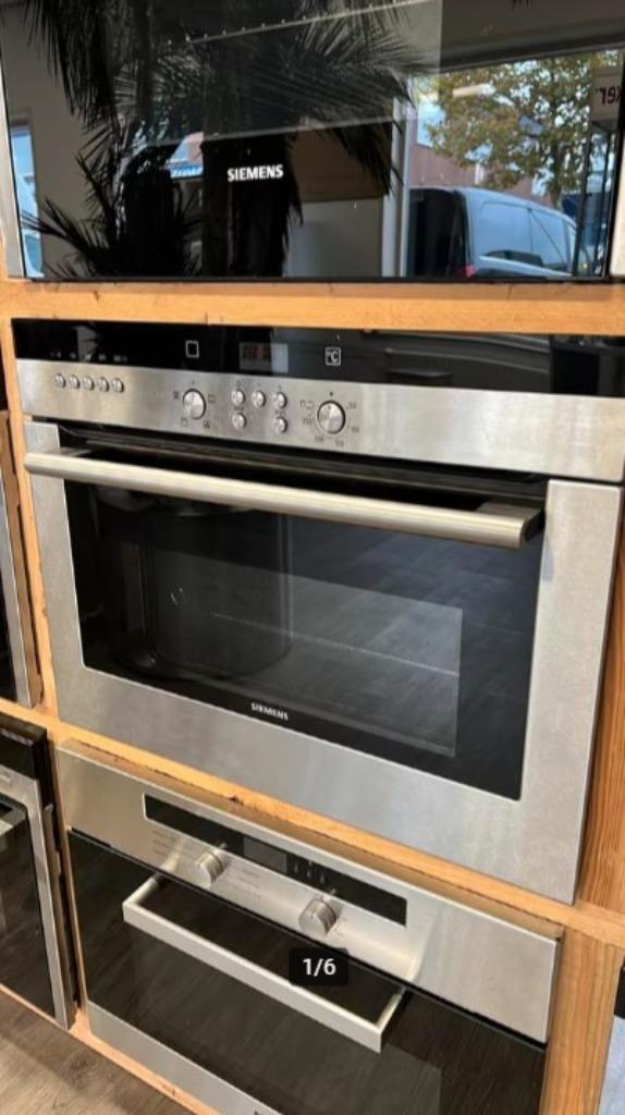 Siemens Combi-magnetron HB84K550N //Vakantie deal//, Witgoed en Apparatuur, Ovens, Refurbished, Inbouw, Oven, 45 tot 60 cm, 45 tot 60 cm