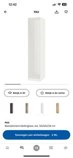 Pax 50x58x236, Huis en Inrichting, Kasten | Kledingkasten, Ophalen, 200 cm of meer, 50 tot 100 cm, Zo goed als nieuw