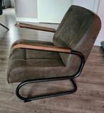 Fauteuil Ivar Bruin van Leen Bakker, Huis en Inrichting, Fauteuils, Ophalen, Hout, 75 tot 100 cm, Zo goed als nieuw