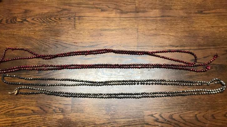 Oude glazen kerstslinger voor in je boom. Vintage., Diversen, Kerst, Gebruikt, Ophalen of Verzenden