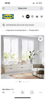 Ikea plisségordijn, Ophalen, Zo goed als nieuw, Zwart, Minder dan 100 cm