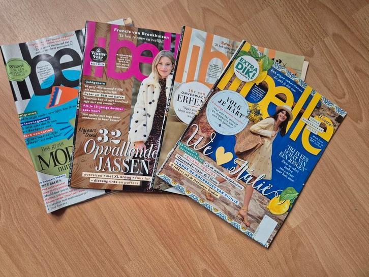 Stapeltje van 4 libelles, verschillende jaartallen., Boeken, Tijdschriften en Kranten, Zo goed als nieuw, Damesbladen, Ophalen of Verzenden