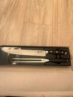 Lagiuole vleesmes en vork set nieuw, Ophalen of Verzenden, Nieuw, Rvs of Chroom