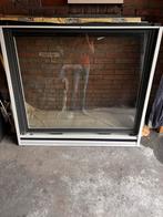 Kunststof Raamkozijn met Glas en Hor, Doe-het-zelf en Verbouw, Kozijnen en Schuifpuien, Kunststof, Gebruikt, Raamkozijn, Ophalen of Verzenden
