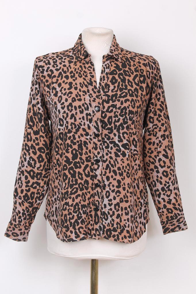 Blouse Fabienne Chapot maat M, Kleding | Dames, Blouses en Tunieken, Zo goed als nieuw, Maat 38/40 (M), Bruin, Verzenden