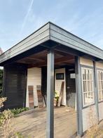 Houten Overkapping/Blokhut met Ramen - Zelf Demonteren, Tuin en Terras, Tuinhuizen, Ophalen, 200 tot 400 cm, 3 ramen of meer, 250 tot 500 cm