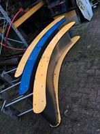 RVS Glijbanen met Trespa Zijkanten, Kinderen en Baby's, Speelgoed | Buiten | Speeltoestellen, Ophalen, Gebruikt, Glijbaan, Aanbouwonderdeel