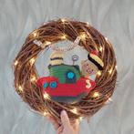 Sinterklaas Krans met Piet & Stoomboot met verlichting, Ophalen of Verzenden, Nieuw