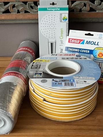Diverse Energiebesparende producten - tochtstrip, folie, enz beschikbaar voor biedingen
