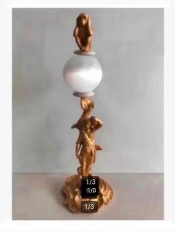 Korting Deco SELENIET bol op koperen beeld tot. 37 cm, Aap beschikbaar voor biedingen