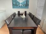 Meeneemprijs!! Hoogwaardige massieve Eettafel met 7 Stoelen!, Ophalen, 100 tot 150 cm, 200 cm of meer, Zo goed als nieuw