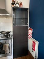 Ikea Besta Donkerbruine Vitrine Kast met Glasdeur, Huis en Inrichting, Ophalen, Met plank(en), 50 tot 100 cm, Zo goed als nieuw