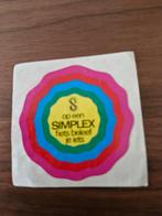 4669 Vintage Simplex fiets sticker, Ophalen of Verzenden, Gebruikt