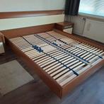 2 persoonsbed, incl. nachtkastjes - MOET SNEL WEG, Ophalen, Gebruikt, Bruin, Tweepersoons