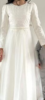 Meisjes jurk, Kleding | Dames, Trouwkleding en Trouwaccessoires, Ophalen of Verzenden, Zo goed als nieuw, Wit, Trouwjurk