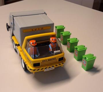 Playmobil Vuilniswagen 7516 (Vintage) Met 2 extra containers beschikbaar voor biedingen