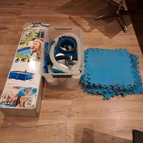 Intex Zwembad met alle toebehoren inclusief STILLE POMP, Tuin en Terras, Zwembaden, Gebruikt, Opzetzwembad, Minder dan 80 cm, 200 tot 400 cm