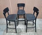 8 x barkrukken zwart Satelliet houten bar krukken barstoelen, 5 krukken of meer, Ophalen of Verzenden, Zo goed als nieuw, 60 tot 90 cm
