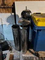 Dubbelwandige Kachelpijp / Rookkanaal divers, Gebruikt, Kachel, Minder dan 60 cm, Ophalen of Verzenden