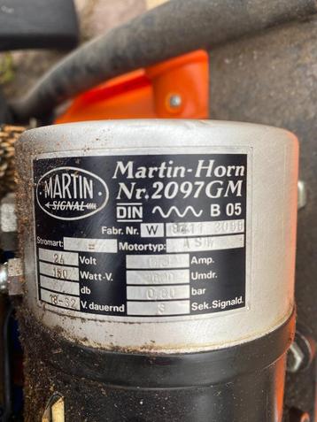 Martin Horn 2097 GM compressor brandweer sirene airhorn beschikbaar voor biedingen