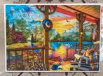 500 XL puzzel Eurographics - Early Morning Fishing, compleet, Ophalen of Verzenden, 500 t/m 1500 stukjes, Gebruikt, Legpuzzel