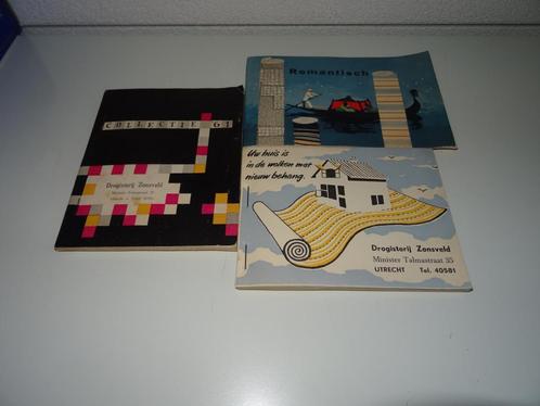 HOBBY - 3 BEHANGBOEKJES met de collectie in 1960/'61, Boeken, Hobby en Vrije tijd, Overige onderwerpen, Ophalen