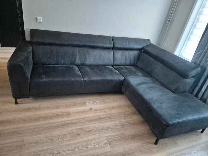 Hoekbank antraciet grijs, Huis en Inrichting, Banken | Bankstellen, Zo goed als nieuw, Hoekbank, Vierpersoons of meer, 250 tot 300 cm