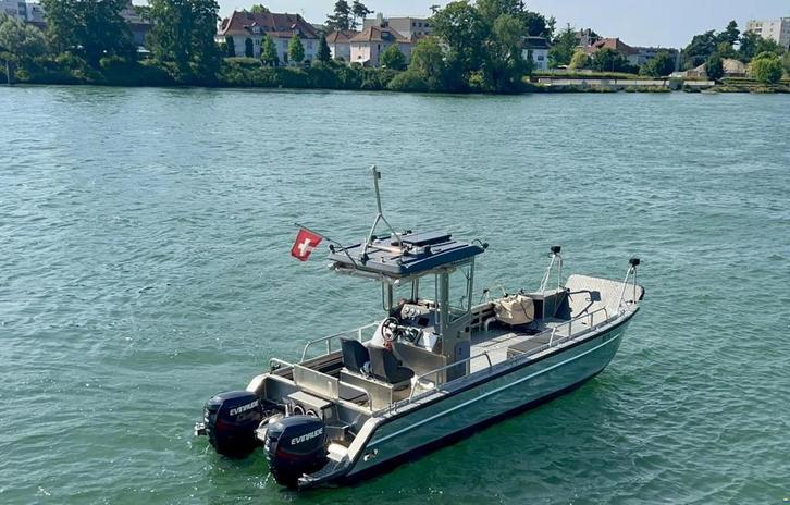 FASTER 720 CatBR, Watersport en Boten, Motorboten en Motorjachten, Gebruikt, Aluminium, 6 tot 9 meter, Benzine, Buitenboordmotor