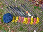 Unihockey Set - 10 Sticks + Ballen + Opvouwbare Goaltjes, Ophalen, Gebruikt, Stick
